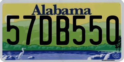 AL license plate 57DB550