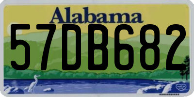 AL license plate 57DB682