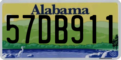 AL license plate 57DB911