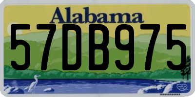 AL license plate 57DB975