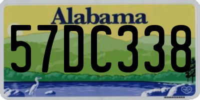AL license plate 57DC338