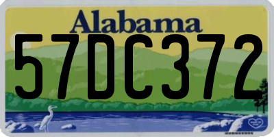 AL license plate 57DC372