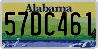 AL license plate 57DC461