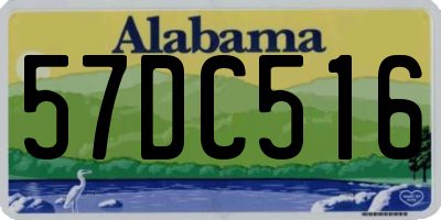 AL license plate 57DC516
