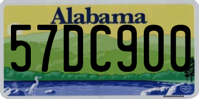 AL license plate 57DC900