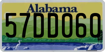 AL license plate 57DD060