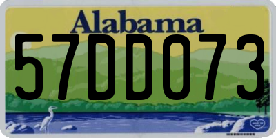 AL license plate 57DD073