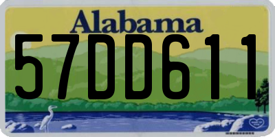AL license plate 57DD611