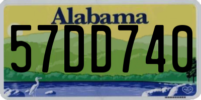 AL license plate 57DD740