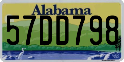 AL license plate 57DD798