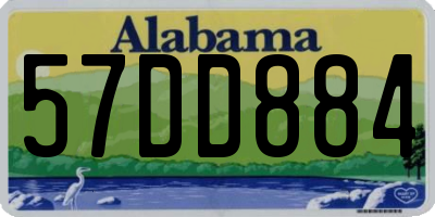 AL license plate 57DD884