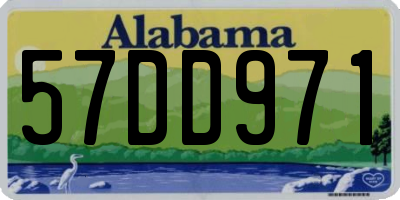 AL license plate 57DD971