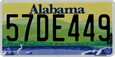 AL license plate 57DE449