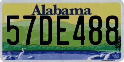 AL license plate 57DE488
