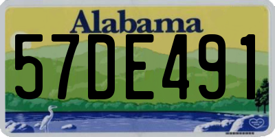 AL license plate 57DE491