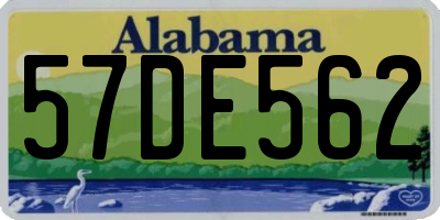 AL license plate 57DE562