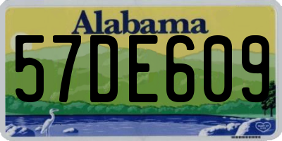 AL license plate 57DE609