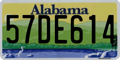 AL license plate 57DE614