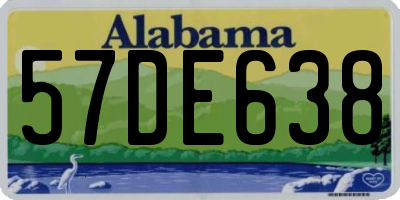 AL license plate 57DE638