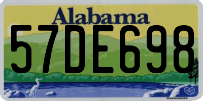 AL license plate 57DE698