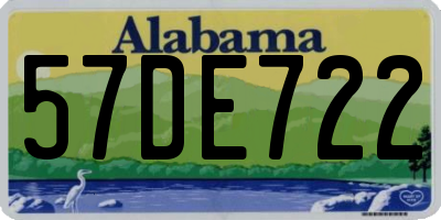 AL license plate 57DE722