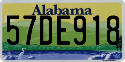 AL license plate 57DE918
