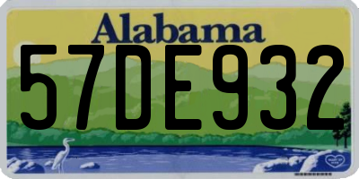 AL license plate 57DE932