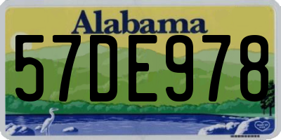 AL license plate 57DE978
