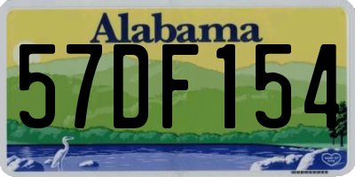 AL license plate 57DF154
