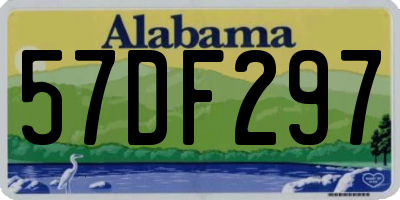 AL license plate 57DF297