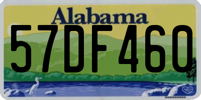 AL license plate 57DF460