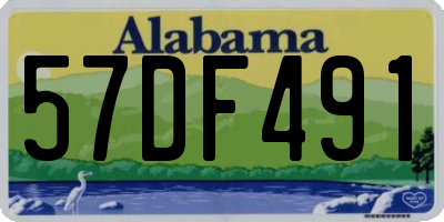 AL license plate 57DF491