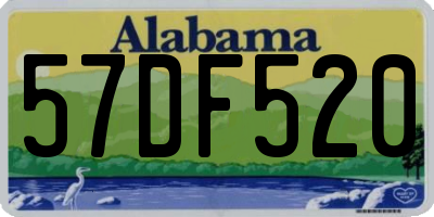 AL license plate 57DF520