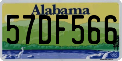 AL license plate 57DF566