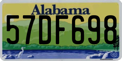 AL license plate 57DF698