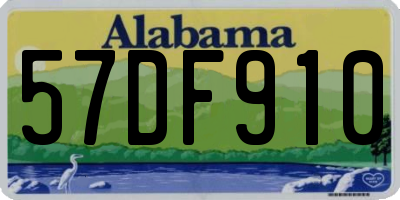 AL license plate 57DF910