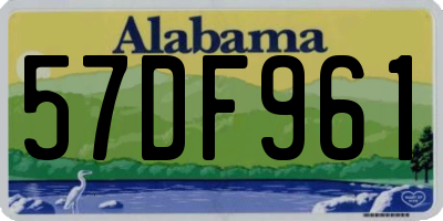 AL license plate 57DF961