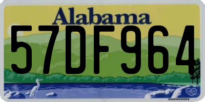 AL license plate 57DF964