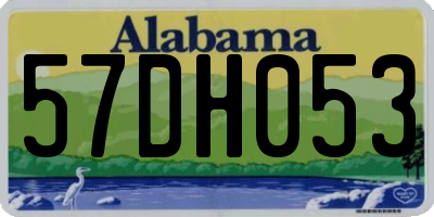AL license plate 57DH053