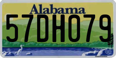 AL license plate 57DH079