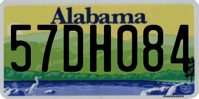 AL license plate 57DH084