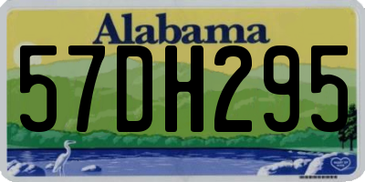 AL license plate 57DH295