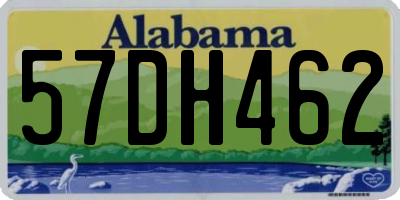 AL license plate 57DH462