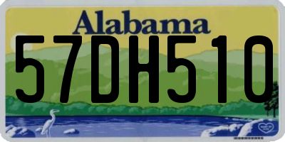 AL license plate 57DH510
