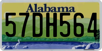 AL license plate 57DH564