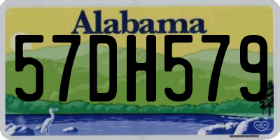 AL license plate 57DH579