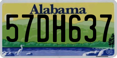 AL license plate 57DH637