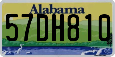 AL license plate 57DH810
