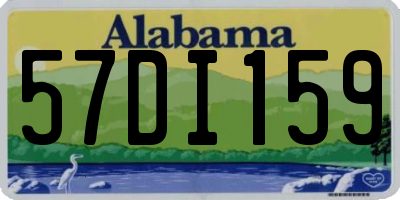 AL license plate 57DI159