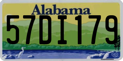 AL license plate 57DI179